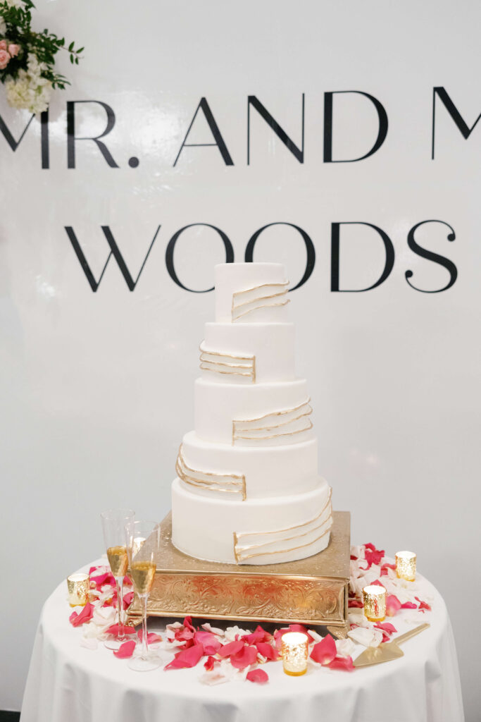 Charlotte NC Wedding Reception Cake